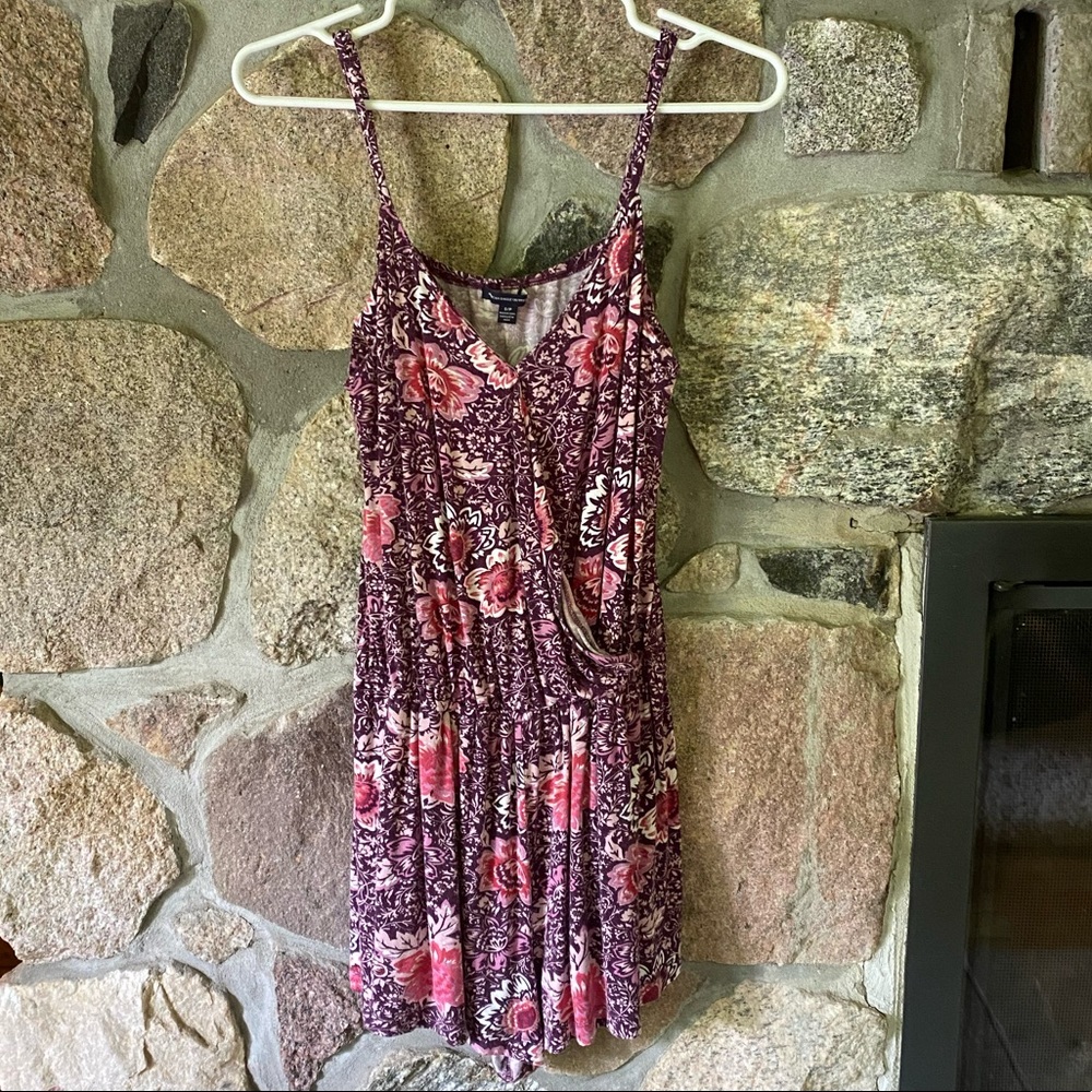 American Eagle floral romper